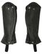 RTS Leren Chaps Gaiter voor dames, met contrasterende naad, zwart, XS