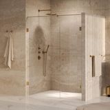 Brauer Void Douchedeur 150x200 cm Helder Glas PVD Goud