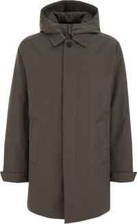 WE Fashion Veste déperlante pour homme Gris-vert XS