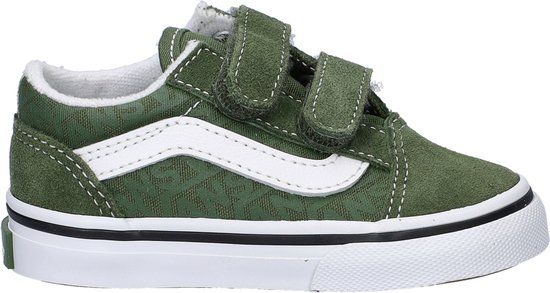 Vans Old Skool jongens klittenbandschoen - Groen - Maat 26