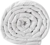 Famanu - Zomerdekbed 155 x 220 cm, microvezel donzen alternatief, licht, ademend en zacht – Wit