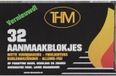 THM witte aanmaakblokjes - geurloos - paraffine - 32 stuks