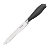 Vogue GD755 Soft Grip Utility Mes met zwart handvat, koolstofarm roestvrij staal, 14 cm bladlengte