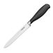 Vogue GD755 Soft Grip Utility Mes met zwart handvat, koolstofarm roestvrij staal, 14 cm bladlengte