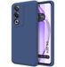 Tumundosmartphone Superzachte vloeibare siliconen hoes voor OPPO A80 5G kleur donkerblauw