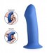 Squeeze-It Buigzame Dikke Dildo - Blauw