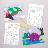 Baker Ross Dinosaurus zandkunst (8 Stuk) Creatieve Knutselset Voor Kinderen