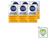 NIVEA MEN Active Energy Crème pour le visage avec caféine - 50 ml - Grand emballage - 6 Pièces