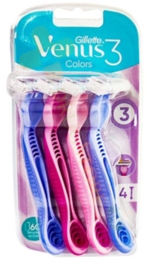 Gillette Simply Venus 3 Plus - Wegwerpscheermesjes - 4 stuks