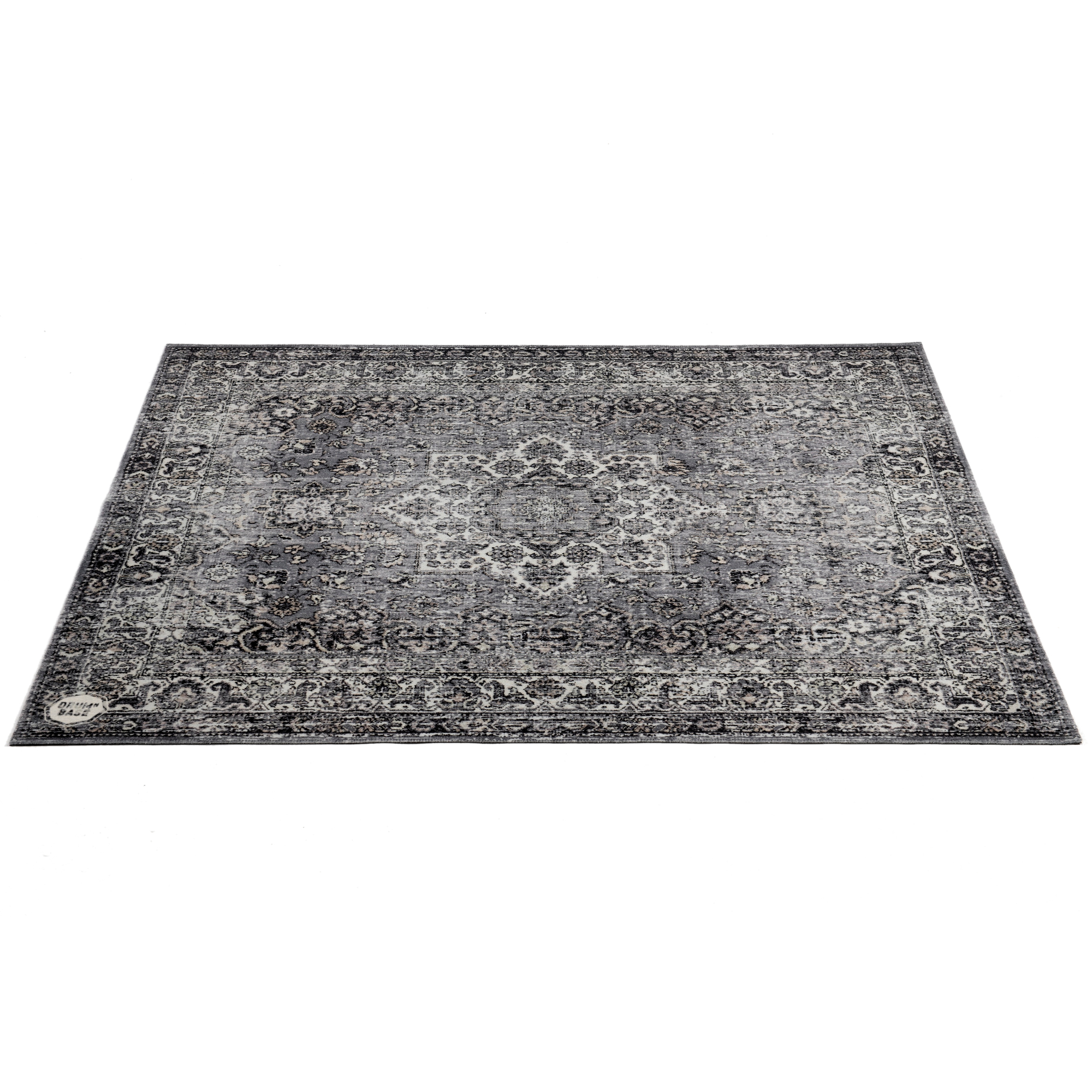 DrumnBase DRUMnBASE vintage persian 185x160cm grey - Drumtapijt, kleur: vintage perzisch grijs - Grijs