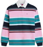 Tommy Jeans Trui Tjw Rlx Multi Stripe Dw0dw23483 0d2 Pink Daisy/ Multi Stripe Dames Maat - S