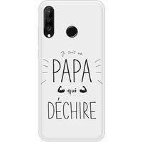 P30 Lite Papa die rockt Bedrukt siliconen hoesje