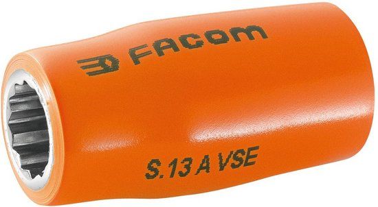 Facom doppen 1/2" 12 kant geïsoleerd 10 mm