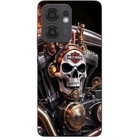 Harley Davidson Coque Pour Oppo Reno 13F Tête de mort mécanique
