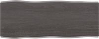 vidaXL Tafelblad natuurlijke rand 100x40x(2-4)cm eikenhout donkerbruin