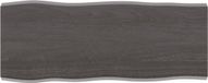 vidaXL Tafelblad natuurlijke rand 100x40x(2-4)cm eikenhout donkerbruin
