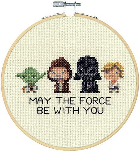 Dimensions Star Wars Counted Cross Stitch Kit 6" Round-Family Hoop (14 Count)