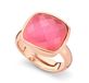 Orphelia ZR-7198/PI/58 - Ring - Zilver 925 - Roze Zirkonia - Vierkant