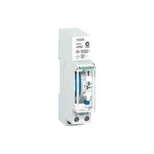 Schneider 15336 timer mech. IH24h 1c ARM, 1 TE, 24 uur, 1 kanaal, 100 uur Reserve
