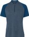 VAUDE Tamaro HZ Shirt IV, Fietsshirt, Dames Fiets-Sport T-Shirt, Korte mouw, Polyester, dark sea uni, Maat 42