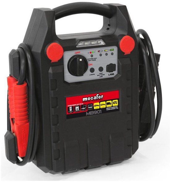 Mecafer – MB 901 – Startkabel accu – 12V 900A piek