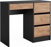 Vicco Sherry Kaptafel – 90 x 75 cm Antraciet/gouden eik