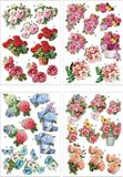 Creativ Company 3D knipvellen - bloemen thema - 21x30 cm - 4 vellen