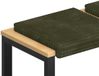 vidaXL Bankkussen 4 st pluche corduroy groen diepte 35 cm
