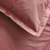 ITC Essix - Tout Doux - Effen katoenen hoeslaken 90 x 200 cm, Zachtroze