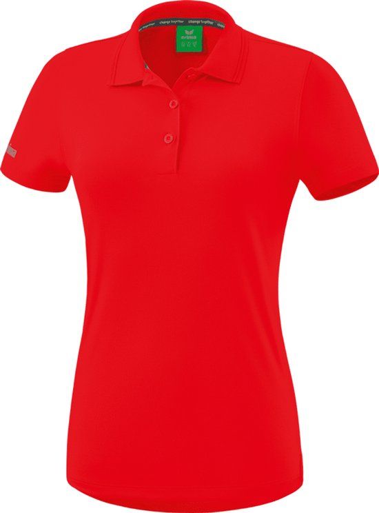 ERIMA Functionele Polo Dames Rood Maat 38 - Fitness & Training - Korte mouw - Polyester