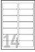 Avery White Address Label - Inkjet - J8163 Wit