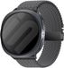 Strap-it Gevlochten nylon bandje met parachute sluiting geschikt voor Samsung Galaxy Watch 9 (40/44mm) / Watch 8 (40/44mm) / 8 Classic (46mm) - gris foncé