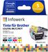 Infowerk Cartouches d'encre pour Brother LC421XL, multipack (BK/C/M/Y), 5 pièces