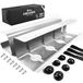 Stilemo kabelgoot bureau 2 delig - kabelhouder 43 cm - grijs