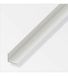 Alfer 001006165 Équerre égale PVC mat, L.1 m x l.5 cm x H.5 cm
