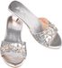 Souza for Kids slipper hoge hak Mariona zilver metallic maat 30-31.