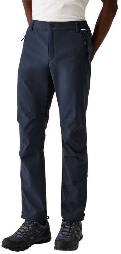 Regatta Geo II Softshell Broek Heren Marineblauw 32W Lang