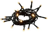 Konstsmide LED Lichtketting | 10 Lichtpunten Extra Warmwit | 1,35m | 15cm spacing | Timer, Groen Snoer, Op Batterij | Binnengebruik