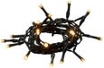 Konstsmide LED Lichtketting | 10 Lichtpunten Extra Warmwit | 1,35m | 15cm spacing | Timer, Groen Snoer, Op Batterij | Binnengebruik