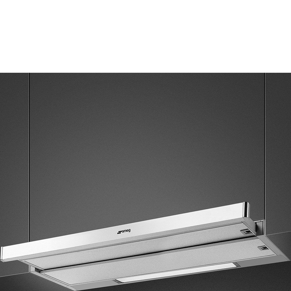 Smeg KSET9XE2 Afzuigkap Inbouw Roestvrijstaal 500 m³/uur D