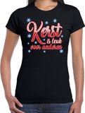 Bellatio Decorations Fout kerstshirt / t-shirt zwart kerst is leuk voor anderen voor dames - kerstkleding / christmas outfit S