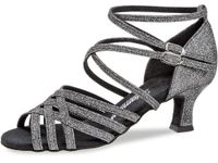 Diamant 108-036-519 dansschoenen voor dames, zwart, zilver