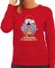 Bellatio Decorations Foute Kersttrui/sweater voor dames - cold turkey - rood - S