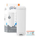Diaper Genie Diaper Genie Platinum luieremmer wit met 1 Easy Roll navulling 18 zakken, lelie wit
