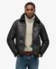 Superdry Homme Veste Aviator Fausse Fourrure Coupe Décontractée Noir Taille: S