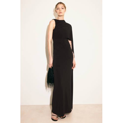 Mango Maxi Jurk Donkerbruin