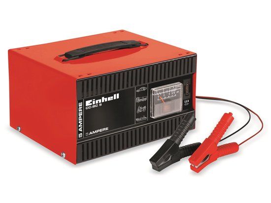 Einhell CC-BC 5 Acculader voor auto - 12V - Zwart/Rood