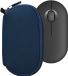 kwmobile computermuis hoes geschikt voor Logitech Pebble Mouse 2 M350s / M350 hoesje - Muis beschermhoes met rits - Mouse case van neopreen in marineblauw