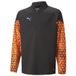 PUMA Maillot d'Entraînement IndividualCUP Fermeture Éclair 1/4 - Noir/Orange Enfant, taille 176 cm