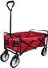 MonsterShop Chariot  à boissons tout-terrain pour festivals et plages - rouge - 98x113x53cm